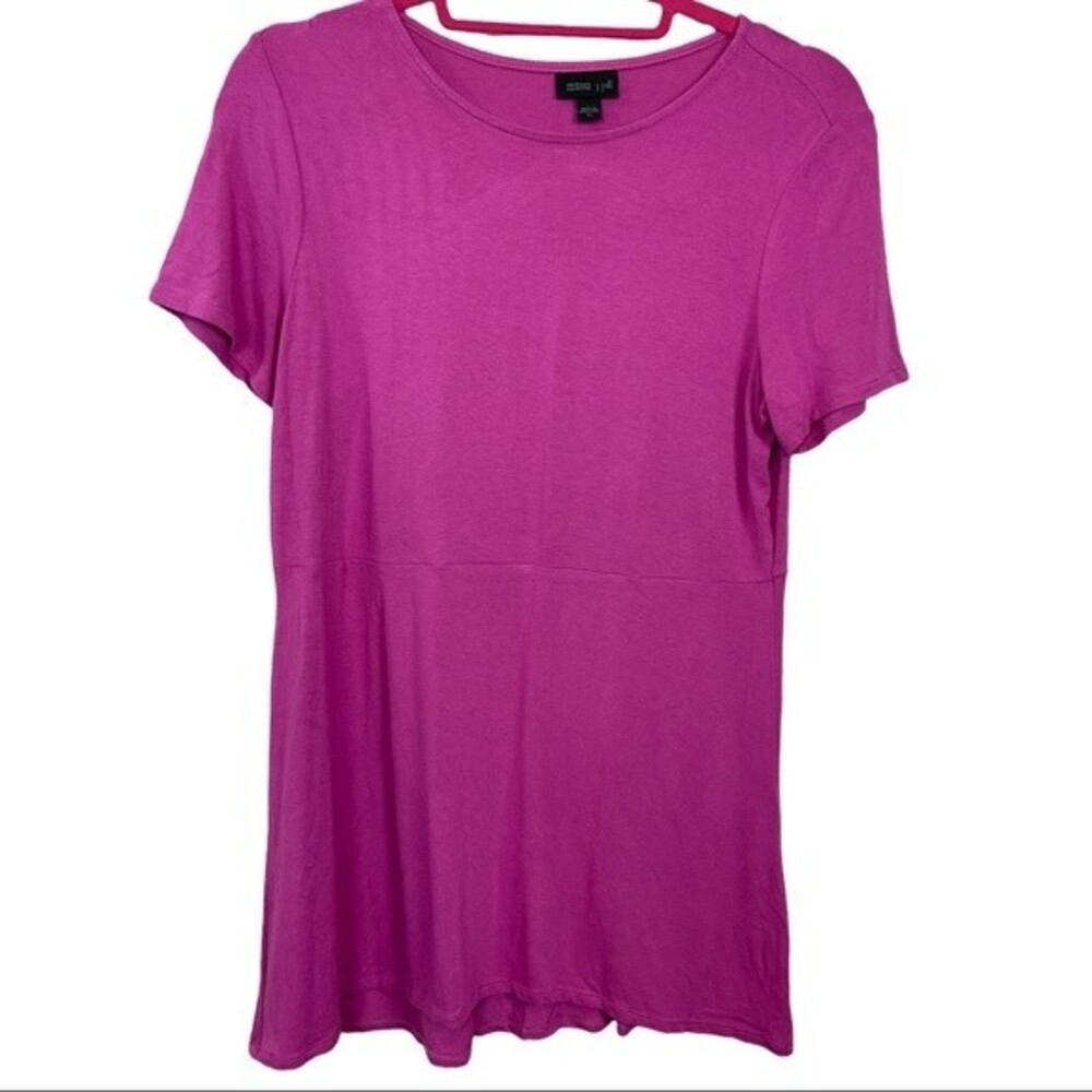 🥑5/$25 J. Jill Wearever Collection Pink Peplum T-Shirt XS